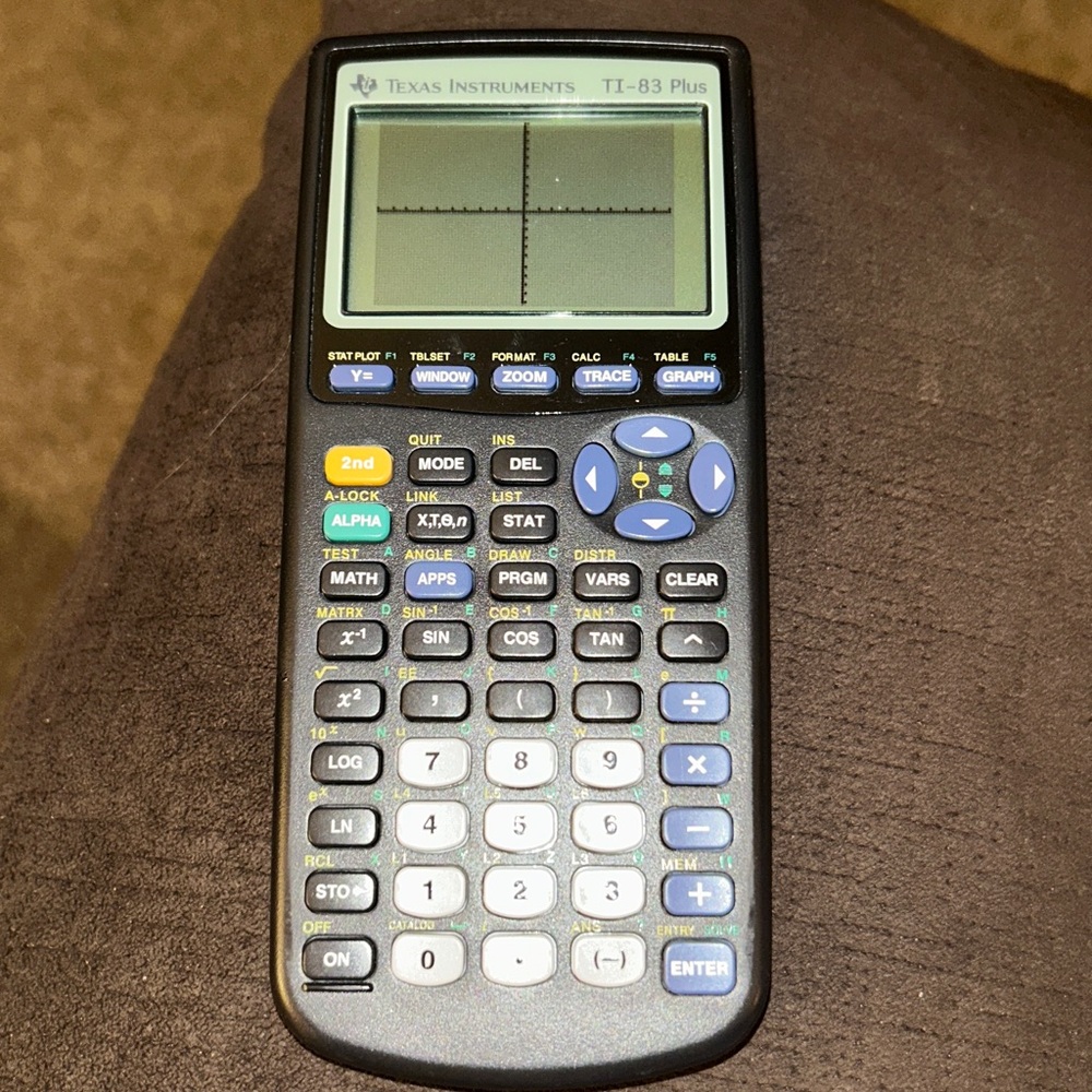 Texas Instruments TI-83 PLUS Graphing Calculator, Black